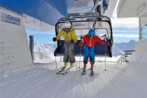 Der Doppelsessellift Gongall im Skigebiet Kappl. • © TVB Paznaun-Ischgl