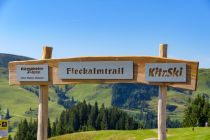 Der Start des Fleckalm Trails in Kirchberg. • © alpintreff.de - Colin Schön