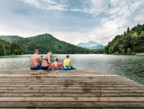 Das schön angelegte und stets äußerst sauber gehaltene Strandbad der Seearena  am Hechtsee bietet seinen Gästen traumhaftes Ambiente und Badespaß pur. • © TVB Kufsteinerland, Lolin