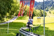 Sommerspaß auf der Einschienen-Rodelbahn Jaudenhangflitzer. • © alpintreff.de - Silke Schön