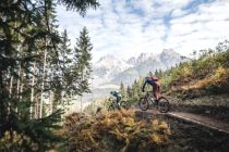 Schöner geht´s nimmer: der Schwarzleo Trail in Leogang. • © Saalfelden Leogang Touristik GmbH / Moritz Ablinger