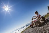 Herrliche Aussichten am Hochkönig beim Mountaincart-Fahren. • © Hochkönig Tourismus GmbH