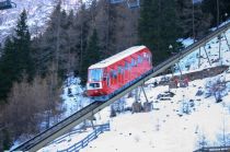 Die Standseilbahn Olympiabahn ist einer er Hauptzubringer im Skigebiet Axamer Lizum. • © alpintreff.de / christian schön