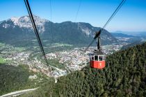 Die Predigtstuhlbahn in Bad Reichenhall ist die älteste, weitgehend im Originalzustand erhaltene Personenseilbahn der Welt. • © Berchtesgadener Land Tourismus