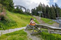 Der Rittisberg Coaster im Zielbereich. Im Hintergrund wird die neue Rittisbergbahn gebaut.  • © alpintreff.de - Christian Schön