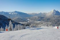Schöner Ausblick vom Skigebiet Rosshütte. • © Olympiaregion Seefeld