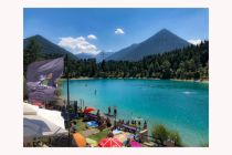 Das Strandbad am Urisee bei Reutte ist im Sommer sehr beliebt. • © Strandbad Urisee