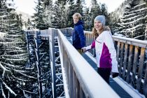 Die Golden Gate Brücke in Hinterglemm kannst Du auch im Winter besuchen. • © saalbach.com / Mirja Geh