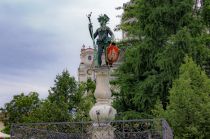 Der Wilde Mann Brunnen in Salzburg. • © alpintreff.de - Christian Schön