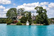 Leider in Privatbesitz: Das malerisch Schloss Litzlberg zwischen Seewalchen und Attersee. • © alpintreff.de / christian schön