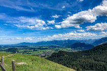 Blick vom Breitenberg in Pfronten ins schöne Allgäu - und damit in den Schlosspark. • © Tina Lutz