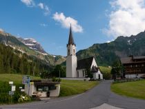 Zentrum von Schröcken am Arlberg • © alpintreff.de / christian schön