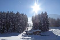 Der Bärenbadlift im Skigebiet Berwang-Bichlbach. • © Bergbahnen Berwang