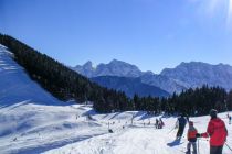 Unterwegs im Skigebiet Dreiländereck in Arnoldstein. • © Gemeinde Arnoldstein