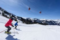 Skifahren im Skigebiet Füssener Jöchle in Grän • © TVB Tannheimer Tal / Wolfgang Ehn