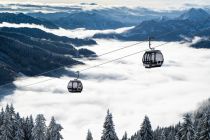 Die Gabühelbahn im Skigebiet Hochkönig vor traumhafter Kulisse. • © Hochkönig Tourismus GmbH