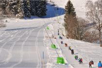 Der Dorflift im Skigebiet Hörnerbahn-Bolsterlang. • © Hörnerbahn