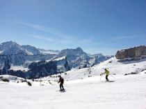 Skifahren im Skigebiet Ifen im Kleinwalsertal.  • © Kleinwalsertal Tourismus, Sandra Leitner