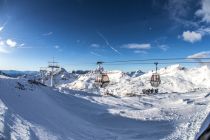 Die Gondelbahn Eissee im Skigebiet Mölltaler Gletscher. • © Hohe Tauern - die Nationalpark-Region in Kärnten Tourismus, Andi Frank