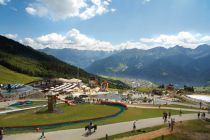 Überblick über den Sommer-Funpark an der Möseralm in Fiss • © www.foto-mueller.com