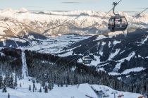 Herrliches Winterpanorama an der Steinbergbahn II. • © Skicircus Saalbach Hinterglemm Leogang Fieberbrunn Fotograf: Artisual