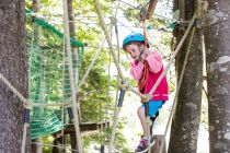 Der Waldseilpark am Golm bietet auch einen Parcours für Kinder. • © Golm Silvretta Lünersee Tourismus, Stefan Kothner
