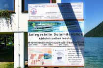 Infos zur Anlegestelle Dolomitenblick. Foto ist von 2019. • © alpintreff.de - Christian Schön