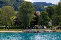 Der Badeplatz in Weyregg am Attersee. • © alpintreff.de - Christian Schön