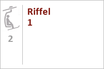 Doppelsesselbahn Riffel I  - Rendl  - Skigebiet SkiArlberg - St. Anton - Lech - Warth - Schröcken