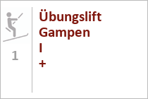 Schlepplift Übungslift Gampen I + II  - St. Anton  - Skigebiet SkiArlberg - St. Anton - Lech - Warth - Schröcken