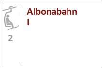 Ehemalige Doppelsesselbahn Albonabahn I  - St. Anton  - Skigebiet SkiArlberg - St. Anton - Lech - Warth - Schröcken