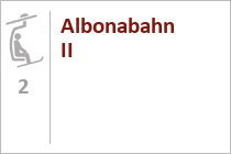 Doppelsesselbahn Albonabahn II  - St. Anton  - Skigebiet SkiArlberg - St. Anton - Lech - Warth - Schröcken