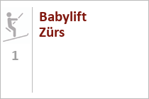 Schlepplift Babylift Zürs  - Zürs  - Skigebiet SkiArlberg - St. Anton - Lech - Warth - Schröcken