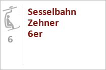 6er Sesselbahn Zehner - Saalbach Hinterglemm - Skicircus Saalbach Hinterglemm Leogang Fieberbrunn