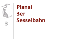 3er Sesselbahn Planai 3er - Skigebiet Planai - Schladming - Dachstein-Tauern
