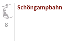 8er Sesselbahn Schöngampbahn - Nordseite Fiss - Skigebiet Serfaus-Fiss-Ladis