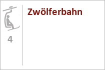 4er Sesselbahn Zwölferbahn - Nordseite Fiss - Skigebiet Serfaus-Fiss-Ladis