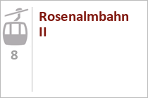 8er Gondelbahn Rosenalmbahn II - Zell im Zillertal - Zillertal Arena.