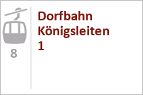 8er Gondelbahn Dorfbahn Königsleiten 1 - Zillertal Arena