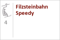 4er Sesselbahn Filzsteinbahn Speedy - Hochkrimml - Gerlosplatte - Zillertal Arena.