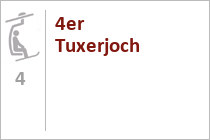 4er Sesselbahn Tuxerjoch - Skigebiet Hintertuxer Gletscher - Hintertux - Zillertal