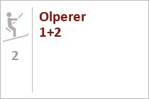 Skilifte Olperer 1 + 2 - Gefrorene Wand - Hintertuxer Gletscher - Hintertux - Zillertal