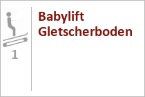 Der Babylift Gletscherboden ist ein Förderband im Skigebiet Hintertuxer Gletscher - Hintertux im Zillertal