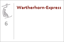 6er Sesselbahn Wartherhorn-Express  - Warth  - Skigebiet SkiArlberg - St. Anton - Lech - Warth - Schröcken