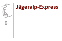 6er Sesselbahn Jägeralp-Express  - Warth  - Skigebiet SkiArlberg - St. Anton - Lech - Warth - Schröcken