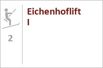 Ehemaliger Schlepplift Eichenhoflift I - Skigebiet St. Johann in Tirol - Oberndorf - Skistar