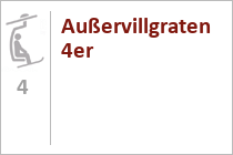 Außervillgraten 4er - 4er Sesselbahn -  - Sillian - Außervillgraten - Hochpustertal - Orttirol