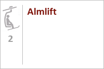 Doppelsesselbahn Almlift - Skigebiet Hochkössen - Kaiserwinkl