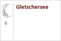 Gletschersee - Sesselbahn im Skigebiet Pitztaler Gletscher