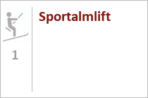 Sportalmlift - Übungslift  im Skigebiet Gschwandtkopf, Seefeld